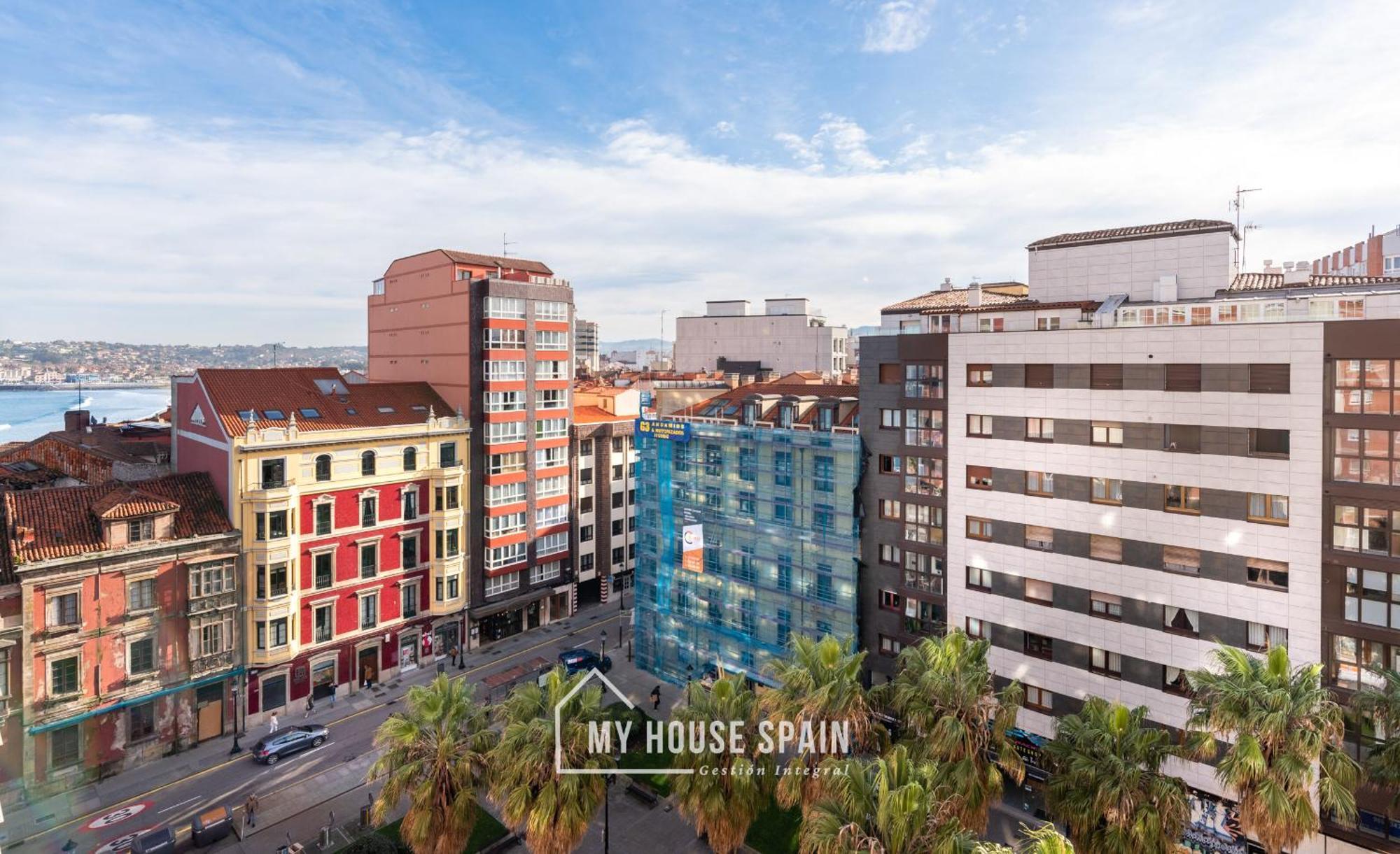 Myhousespain - Radiante Piso Junto A La Playa Gijon Luaran gambar