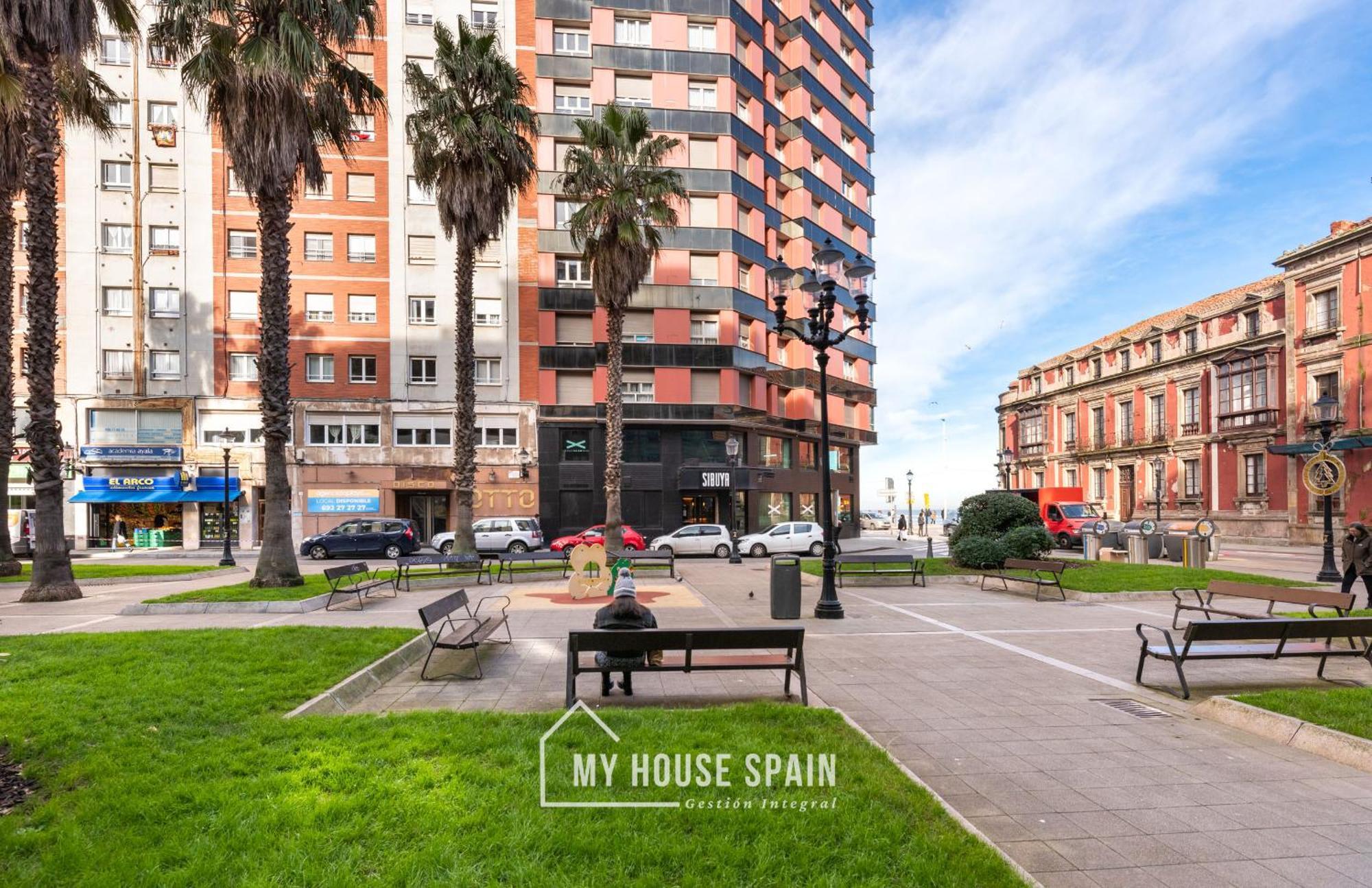Myhousespain - Radiante Piso Junto A La Playa Gijon Luaran gambar